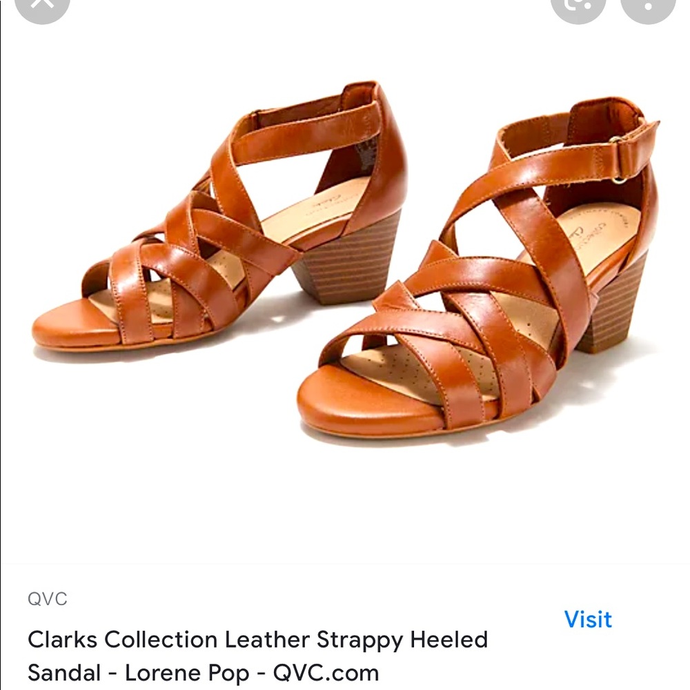 Clarks strappy leather sandals